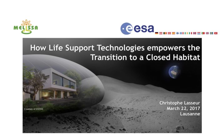 Dr Christophe Lasseur presentation at EPFL